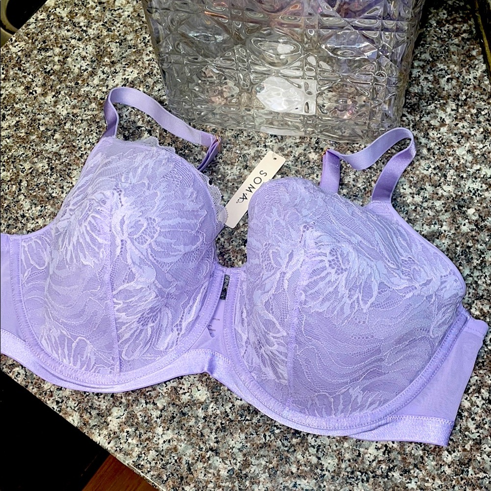 Soma Women's Lavender Lace Bra